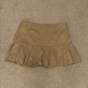 Forever 21 Tan Skater Mini Skirt